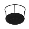 Round Coffee Table Set of 2 Set of 2 Nesting Tables; Metal Frame & Glass Top End Tables for Living Room Bedroom