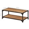 vidaXL Coffee Table 35.4"x17.7"x13.8" Solid Acacia Wood