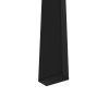 Black glass coffee table; modern and simple; black living room coffee table; side table