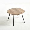 70X70X45CM COFFEE Table for 4 people With Round Mdf Table Top; Pedestal Dining Table; End Table Leisure Coffee Table