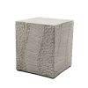 Outdoor Faux Wood Stump Side Table Coffee Table; Side table ; End Table Accent table Square White
