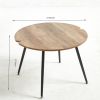 70X70X45CM COFFEE Table for 4 people With Round Mdf Table Top; Pedestal Dining Table; End Table Leisure Coffee Table