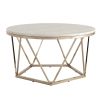 Luna Faux Stone Round Coffee Table
