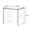 Whole Tempered Glass Coffee Table Clear End Table Transparent SideTable for Room