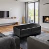 Modern Smart Coffee Table with Built-in Fridge; Bluetooth Speaker; Wireless Charging Module; Touch Control Panel; Power Socket; USB Interface; Outlet